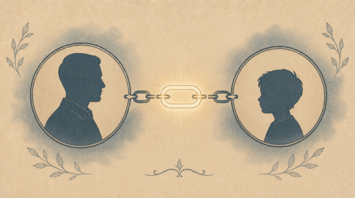 Illustration of Portuguese citizenship passing directly from a parent